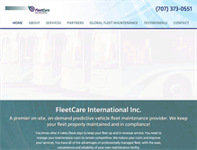 Tablet Screenshot of fleetcareinternational.com